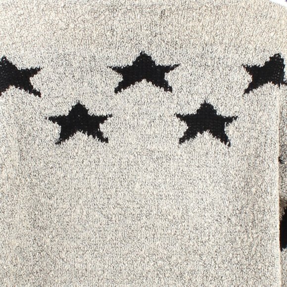 Oversized Star Pattern Pullover Knit Sweater - Picture 7 of 7